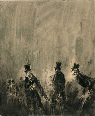 Соколов Михаил Ксенофонтович. Рисунок по мотивам произведений Ч. Диккенса